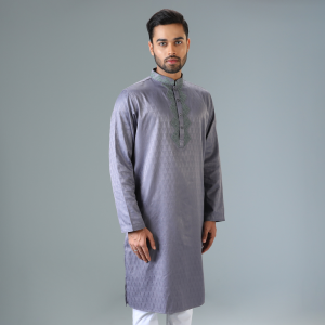Mens Panjabi - Regular Fit — Dark Ash