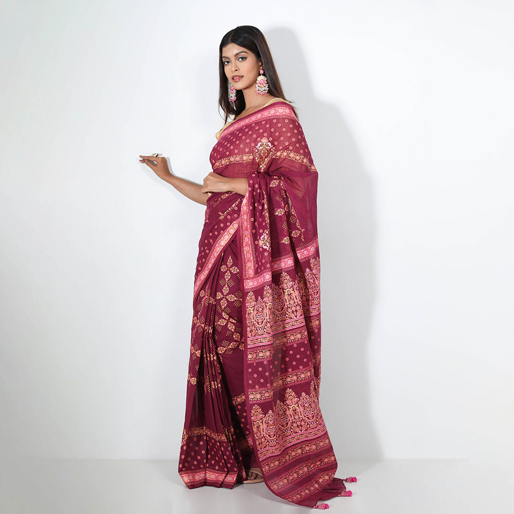 Womens Saree — Purple