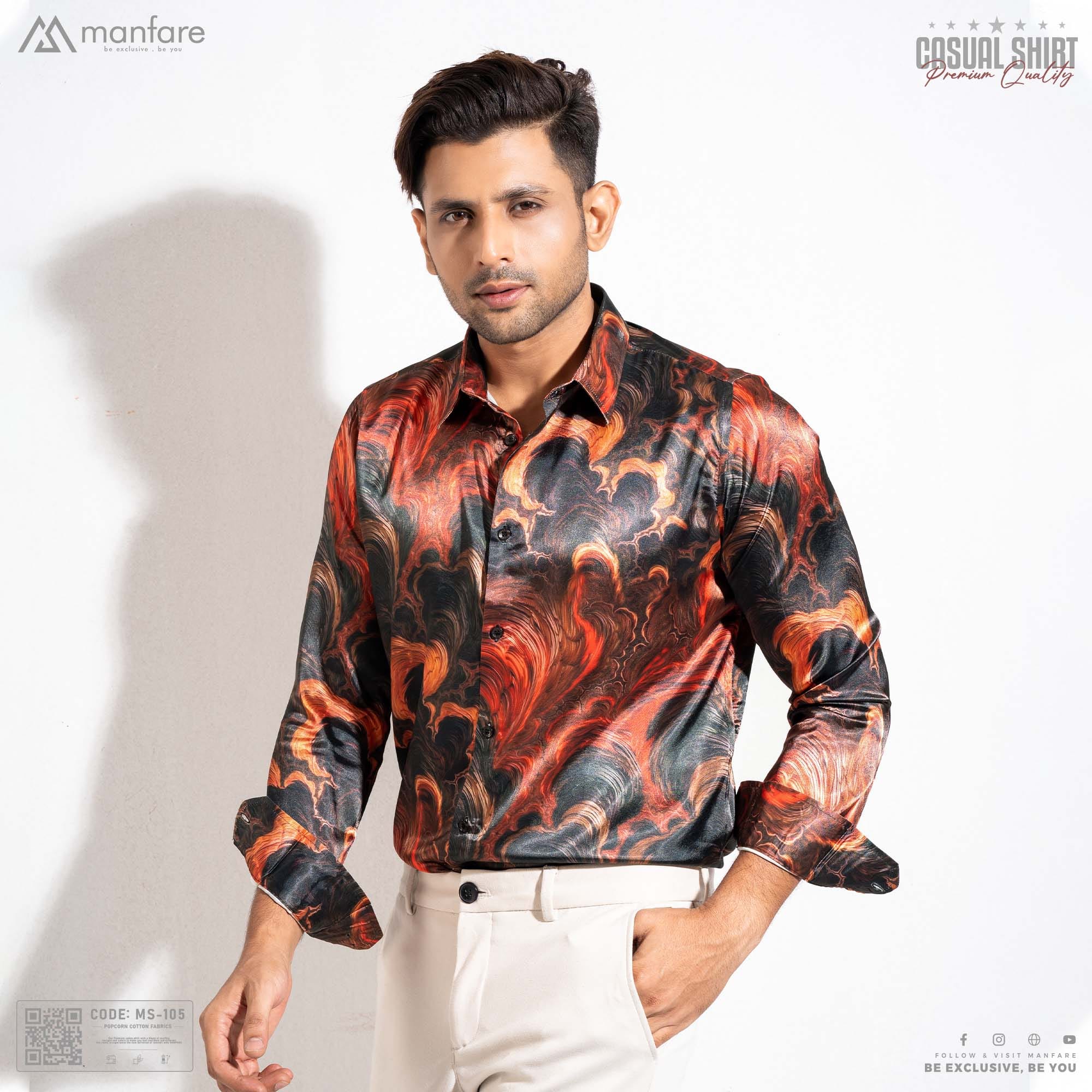 Premium Casual Printed Shirt For Men I MS-105