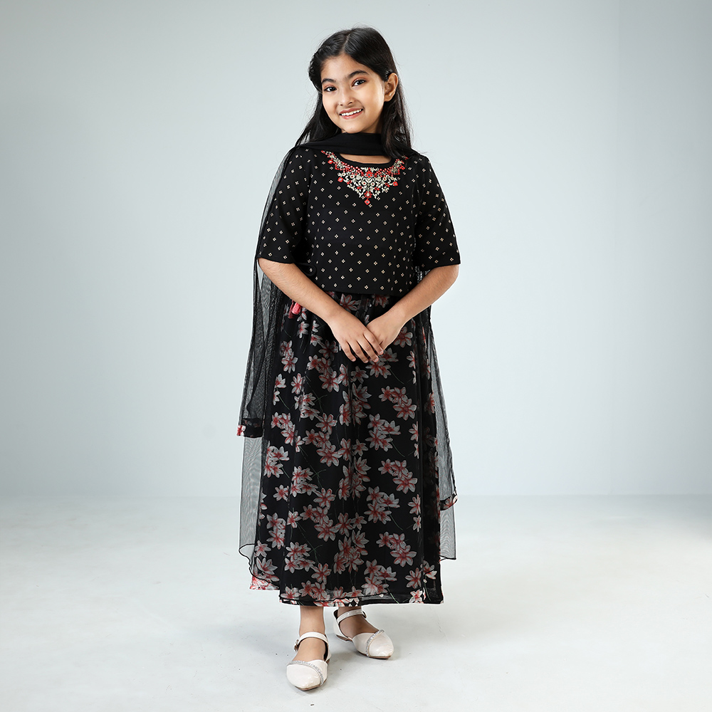 Girls 3 Pcs — Black
